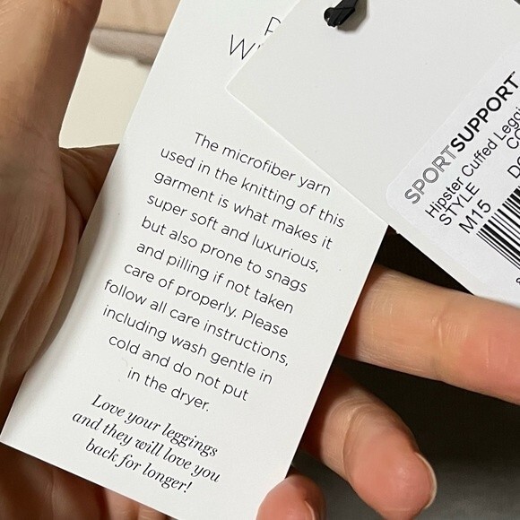 Blanqi SupportSport Maternity Hipster Cuffed Leggings in Dove Gray S NWT - Picture 8 of 11